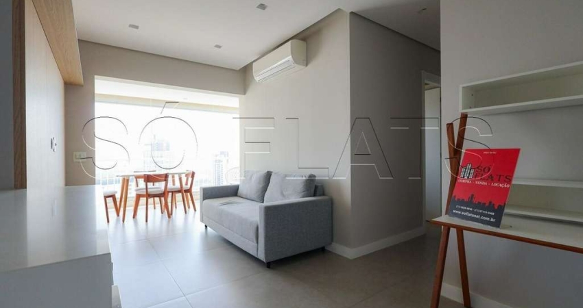 Residencial Thera Faria Lima disponível para locação com 65m², 2 dormitórios e 1 vaga de garagem.