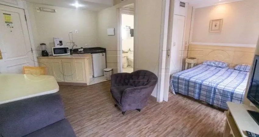 Flat para locação na vila olímpia, prox a av. dos bandeirantes e marg pinheiros. sem burocracia.