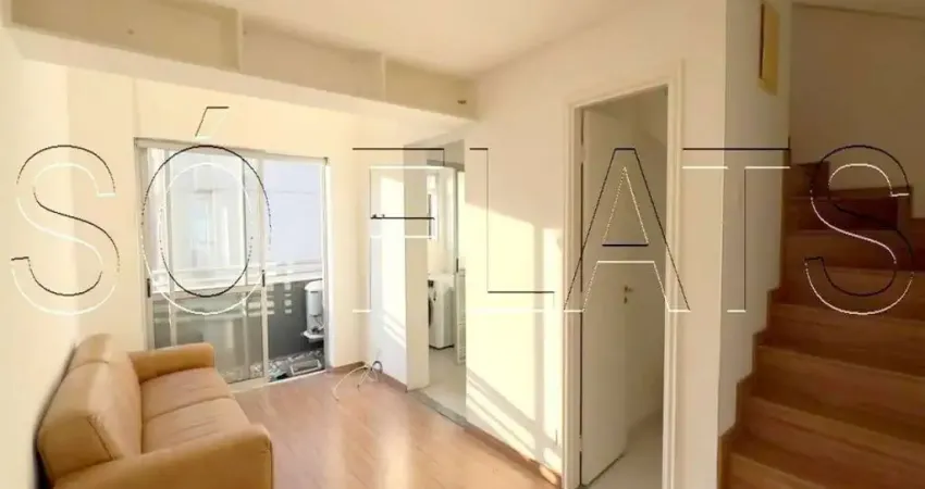 Duplex Top Tower Pinheiros, flat disponível para locação com 44m², 1 dormitório e 1 vaga