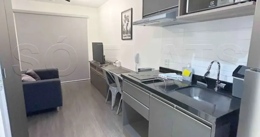 Studio Is Moema disponivel com 26,78m², 01 dorm, sem vaga de estacionamento.