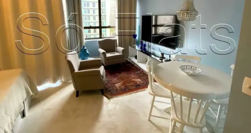 Flat no quality hotel paulista disponível para locação com 30m² e 01 vaga de garagem