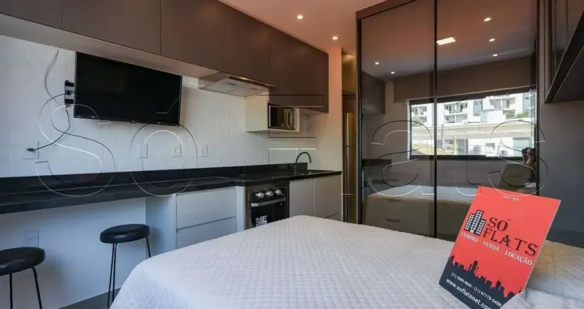 Studio Apamas, flat disponível para locação contendo 28m² e 01 dormitório.