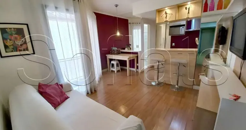 Lindo flat em moema disponível para locação na av. rouxinol totalmente reformado e mobiliado.