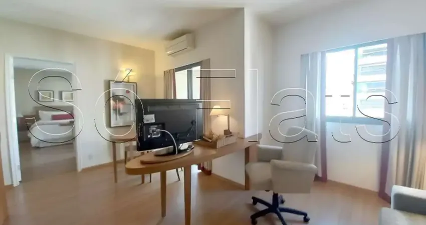 Lindo flat para locação no Itaim, prox a Av. Faria Lima e Nove de Julho. Sem nenhuma burocracia.