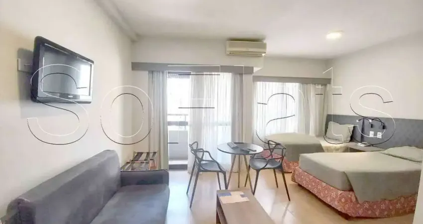 Flat disponível para locação nos Jardins, muito bem localizado próximo da Avenida Paulista.