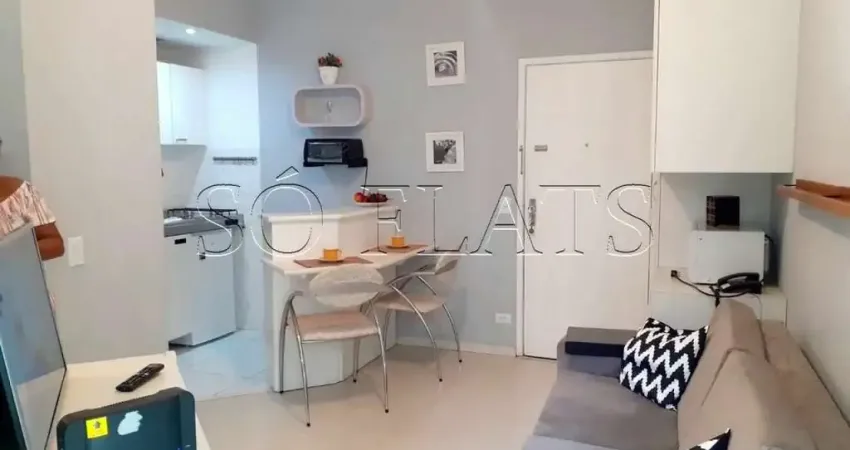 Flat no Jardins próximo da Avenida Paulista disponível para locação com 1 dorm