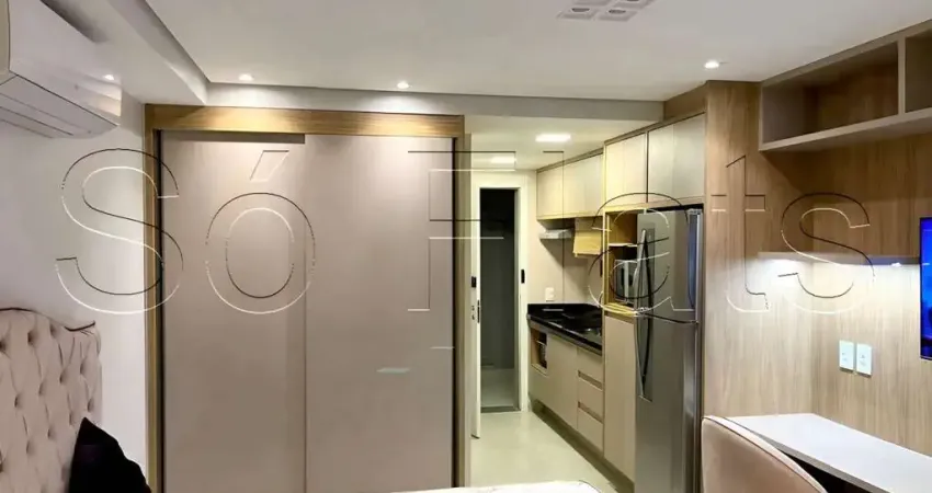 Flat lindo no Brooklin próximo da Avenida Adolfo Pinheiro, disponível para locação.
