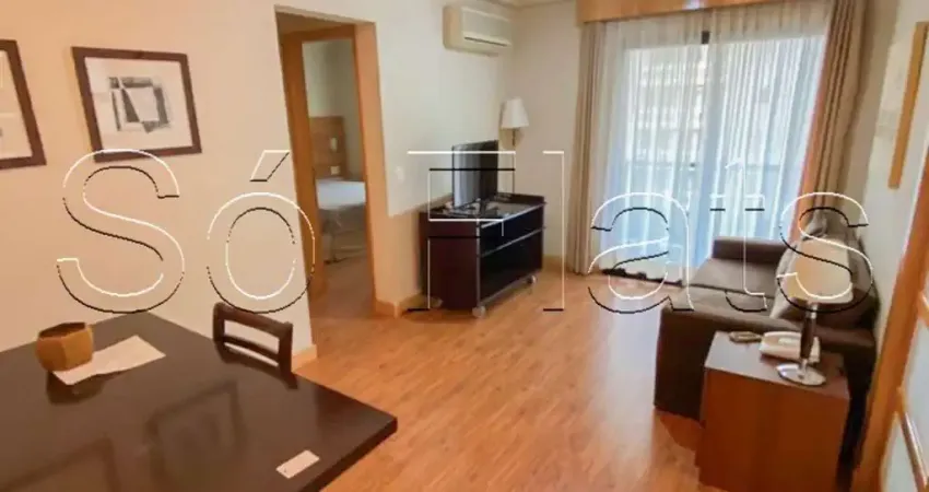 Moema comfort pintassilgo, flat disponível para locação contendo 45m², 01 dormitório e 01 vaga.