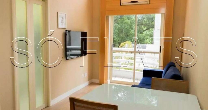 Duplex Life Moema, apto disponível para locação contendo 44m², 1 dormitório e 1 vaga de garagem.