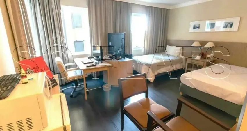 Flat disponível para locação no Radisson Berrini, contendo 29m², 1 dormitório e 1 vaga de garagem.
