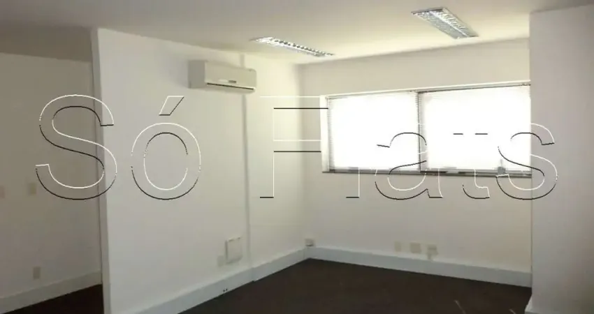 Sala Comercial Vila Olímpia Offices, sala disponível para locação com 112m² e 04 vagas de garagem.