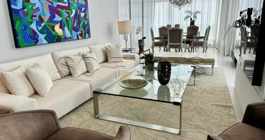Ciragan, flat de alto padrão disponível para locação contendo 127m², 01 dormitório e 2 vagas.