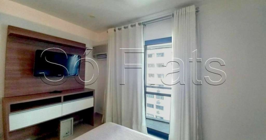 Apto no Interative com 46m², 1 dormitório e 1 vaga disponível para locação nos Jardins.