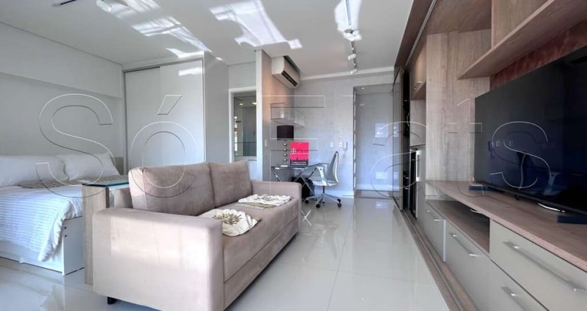 Affinity Vila Olímpia, apto com 43m², 1 dormitório e 1 vaga, disponível para locação.