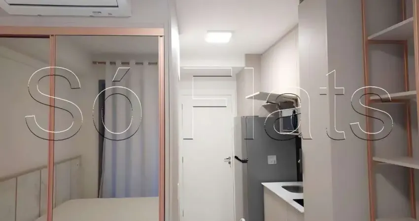 Residencial Hub Vila Madalena, flat disponível para locação com 25m² e 01 dormitório.