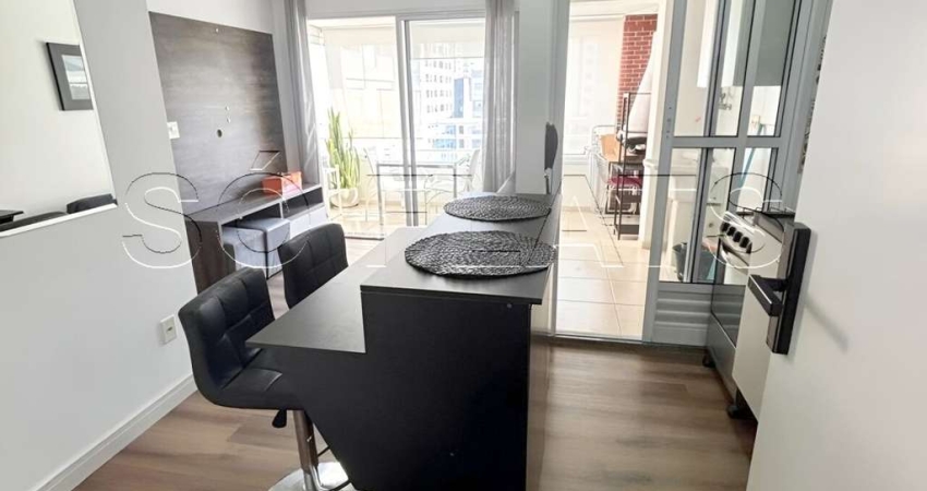Residencial Jardim Paulista, apto disponível para locação com 36m², 01 dorm e 01 vaga.