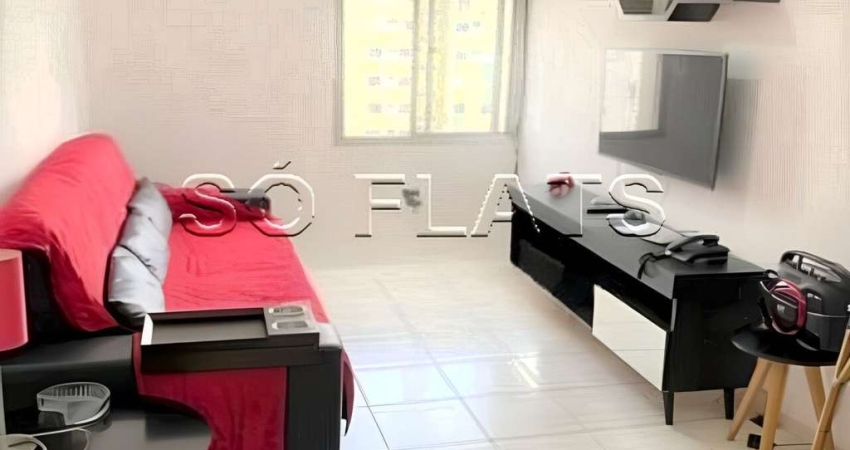 Flat São Paulo Suíte Service disponível para venda com 38m², 1 dormitório e 1 vaga de garagem