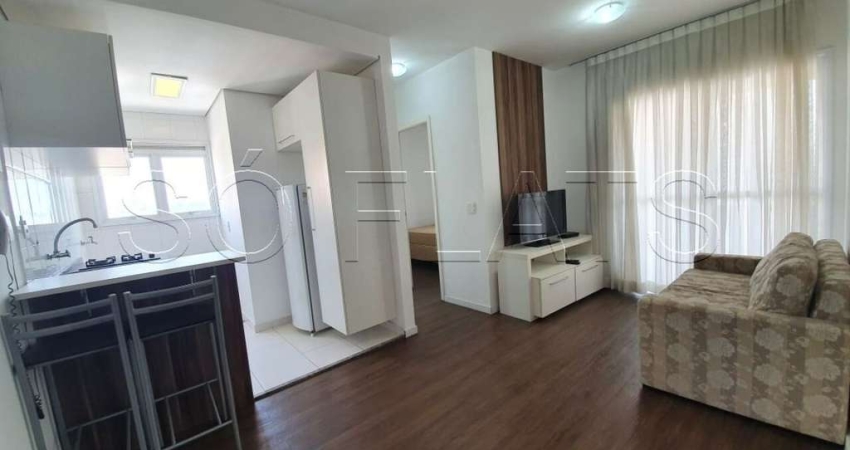 Flat com 1x dormitório 35m² mobiliado com internet, aceita pet e ao lado da PUC-SP.
