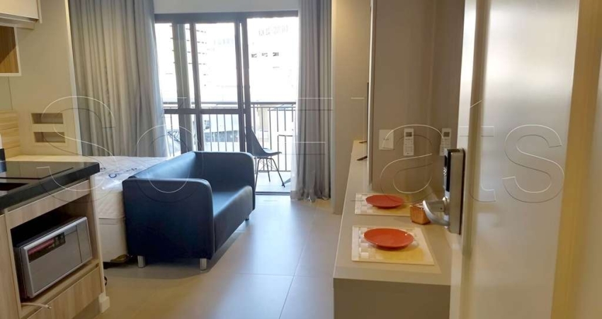 Apto estilo studio no Residencial BK30 no centro da cidade, disponível locação com 33m² e 1 dorm.