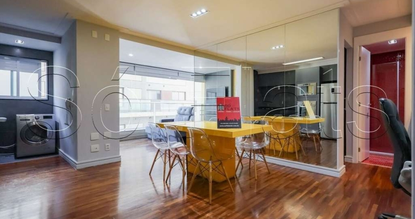 Apto no Residencial Bela Cintra contendo 52m², 1 dormitório e 1 vaga de garagem.