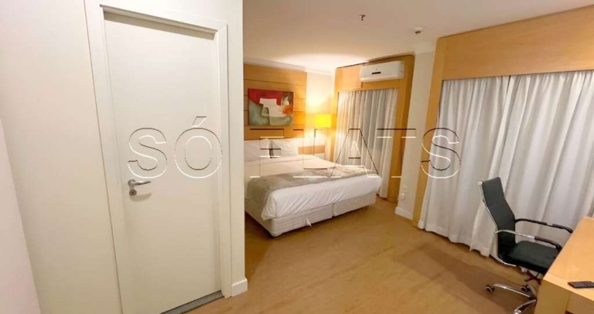 Apto no Nobile Hotels Congonhas contendo 25m², 1 dormitório e 1 vaga para locação no Campo Belo.