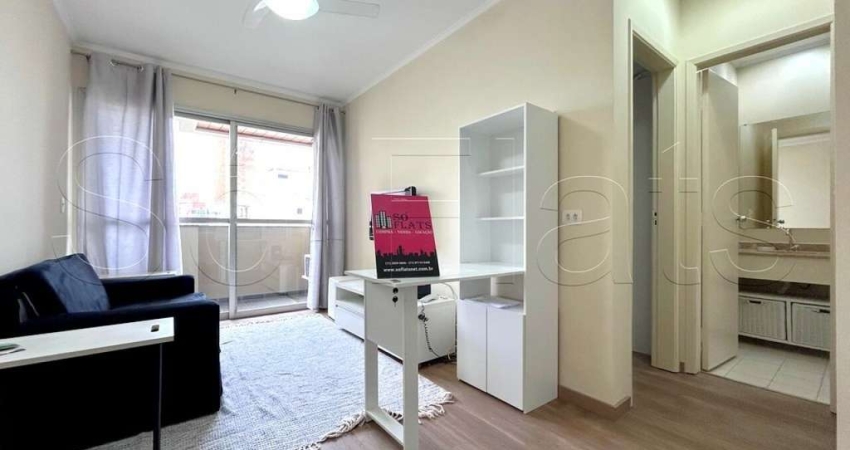 Flat disponível para locação no bairro de Moema, próximo a Av. Hélio Pelegrino e Pq do Ibirapuera.