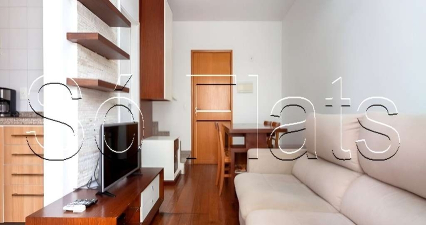 Residencial Loft Ibirapuera, apto disponível para locação com 45m², 01 dorm e 01 vaga.
