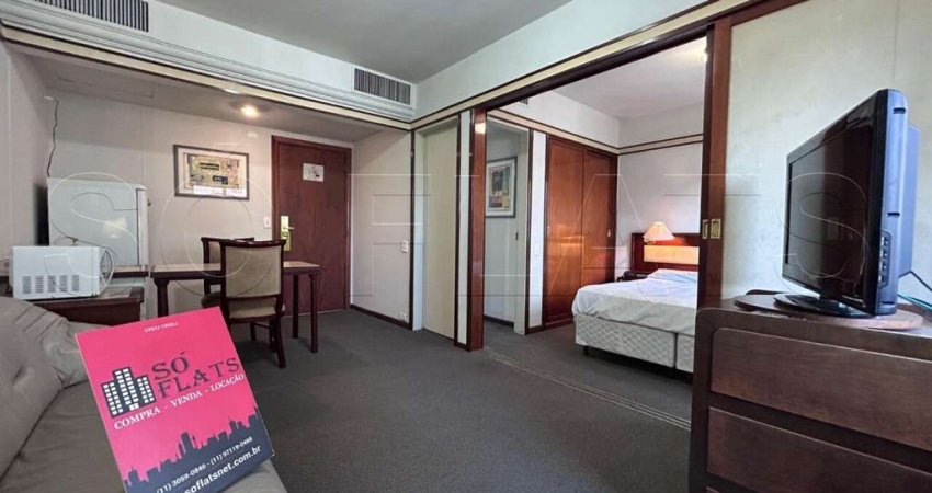 Flat disponível para locação totalmente mobiliado com 32m² próximo a Marginal Pinheiros.