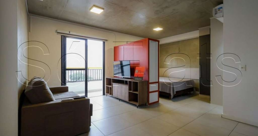 Residencial BK30, flat disponível para locação contendo 41m², 01 dormitório e 01 vaga.