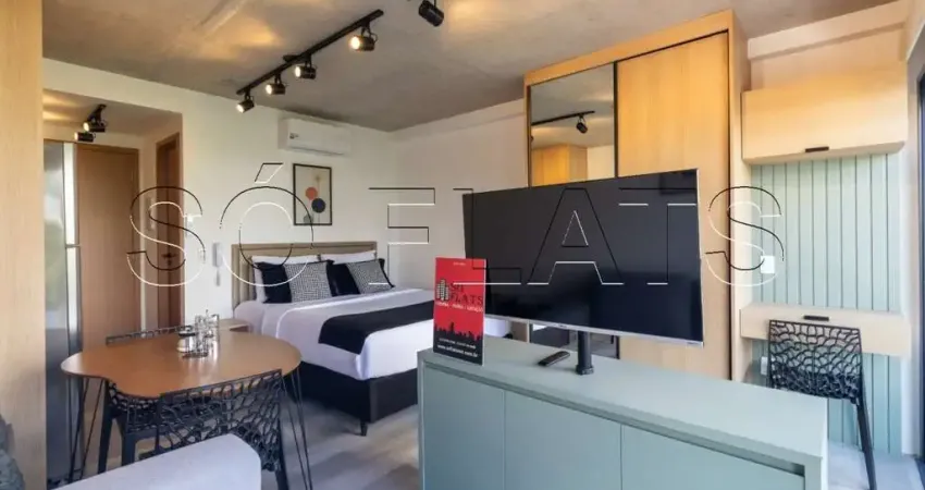 Edifício Bela Vista, apto todo mobiliado disponível para locação contendo 25m² e 1 dormitório.