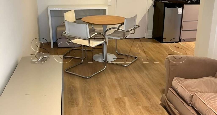Flat no Saint Thomas com 43m²,1 dormitório e 1 vaga ao lado da Avenida Brigadeiro.