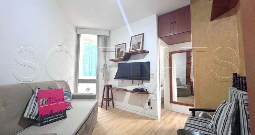 Flat no Jardins próximo da Av Paulista disponível para locação contendo 35m², 1 dormitório e 1 vaga.
