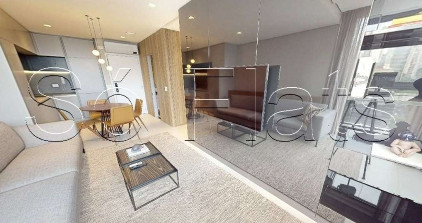 Residencial Luminus Jardins, flat disponível para locação com 44m², 01 dorm e 01 vaga de garagem..