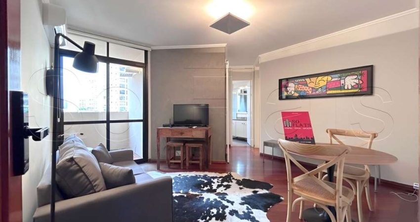 New York Plaza, flat disponível para locação contendo 40m², 1 dormitório e 1 vaga.