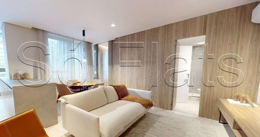 Residencial Luminus Jardins, flat disponível para locação com 74m², 02 dorm e 01 vaga de garagem.