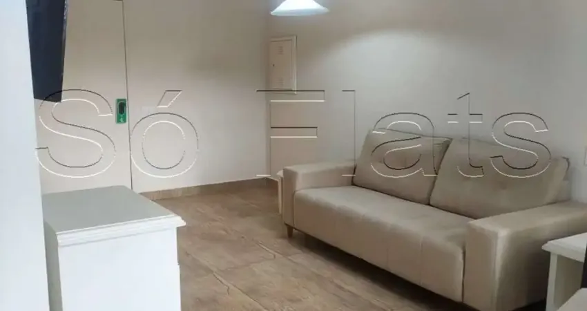 Flat tipo duplex, todo mobiliado pronto para sua moradia, ao lado da Av Ibirapuera. Consulte-nos
