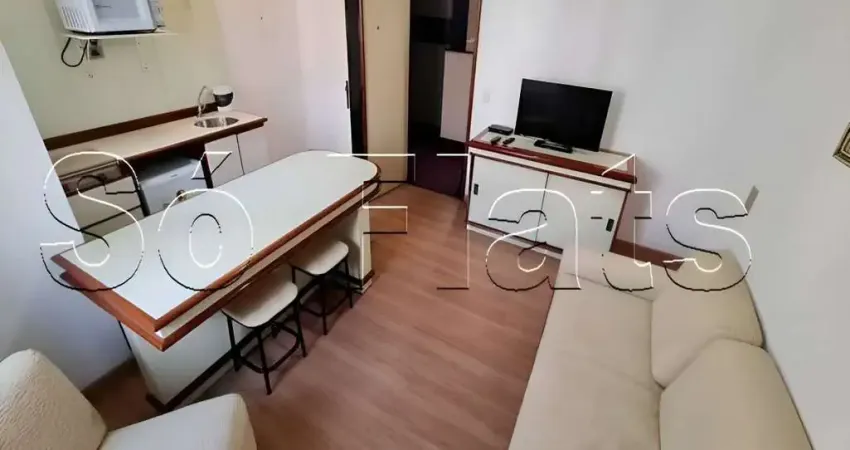 Flat na Av. Brigadeiro Luis Antonio, facil acesso a Paulista e ao Pq. do Ibirapuera