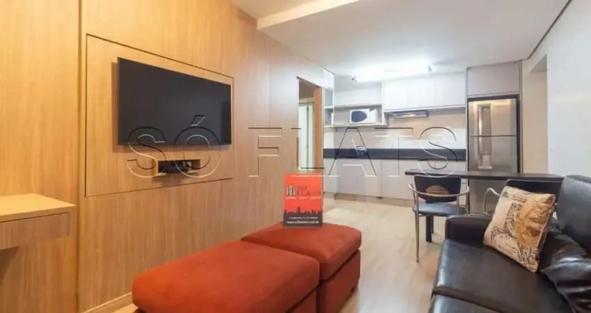 Flat com 02 dormitórios em Moema, próximo ao Shopping e avenida Ibirapuera, ótima localização.