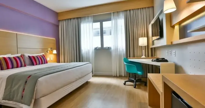 Flat Radisson Santos disponivel para venda com 30m², 01 dorm e 01 vaga de garagem