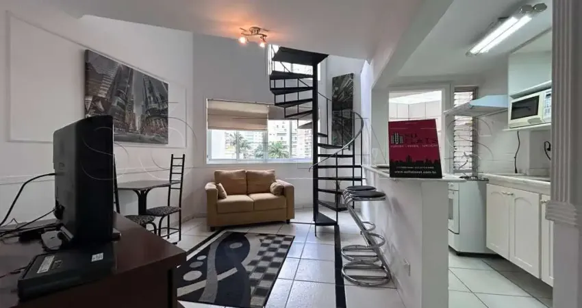 Flat disponível para locação próximo ao Parque do Ibirapuera, Av Helio Pelegrino e Rua Afonso Braz.