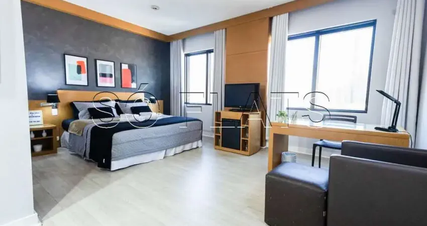Flat no tryp tatuapé disponível para locação com 28m², 01 dormitório e 01 vaga de garagem.