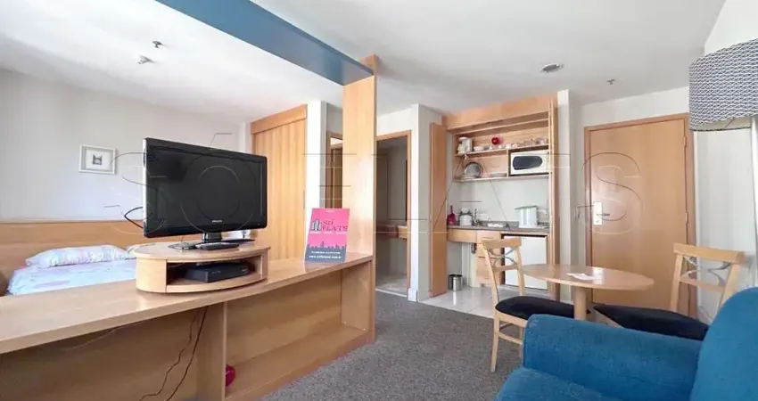 Flat Transamérica Jardins disponível para venda com 28m², 01 dorm e 01 vaga de garagem