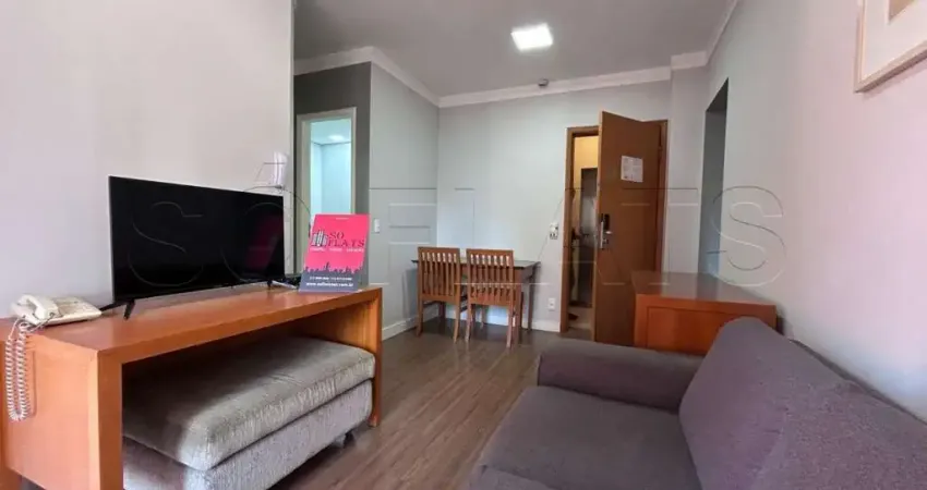 Mercure SP Berrini, flat disponível para locação com 43m², 2 dormitórios e 1 vaga.