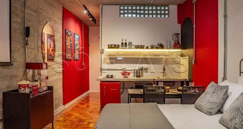Edifico Copan, Studio disponível para locação mobiliado com 30m² e 1 dormitório