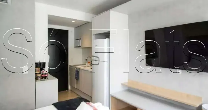 Flat disponível para locação no bairro de Moema contendo 30m² e 1 dormitório.