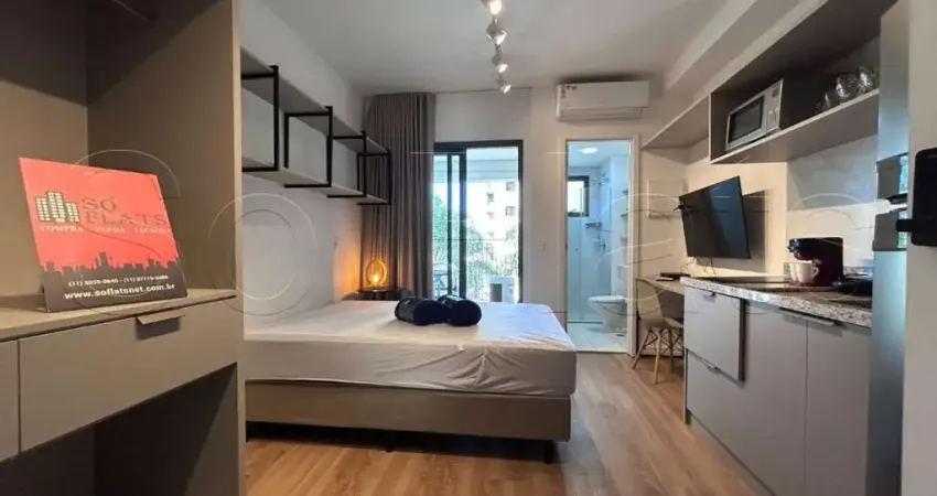 Apto na Vila Mariana disponível para locação contendo 22m² e 1 dormitório.
