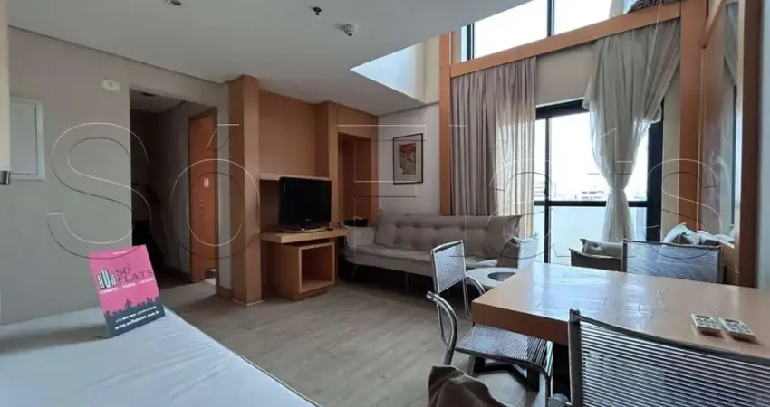 Flat International Duplex disponível para venda com 67m², 02 dorm e 02 vagas de garagem