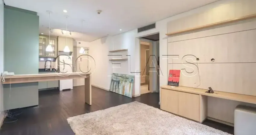 Flat Transamérica Berrini disponível para venda com 32m², 1 dormitório e 1 vaga de garagem
