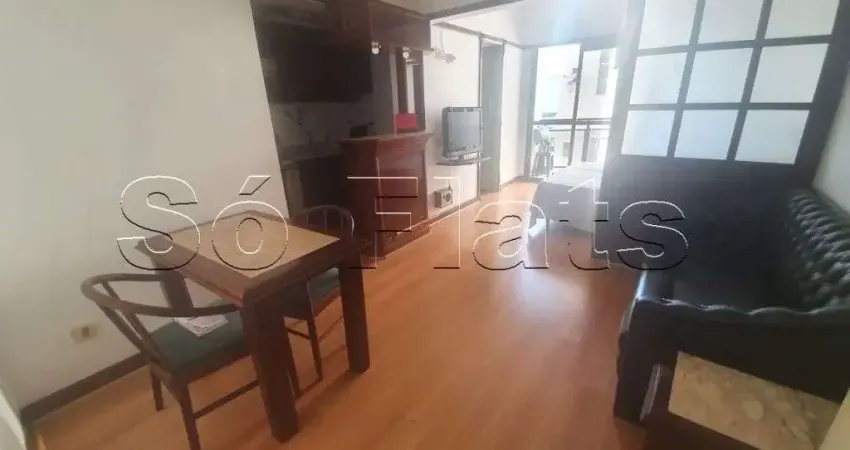 Flat no champs elysees contendo 32m², 1 dormitório e 1 vaga de garagem, disponível para locação