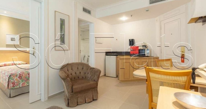 O melhor flat disponível para locação na Bela Vista Edifício The Universe com entrada imediata